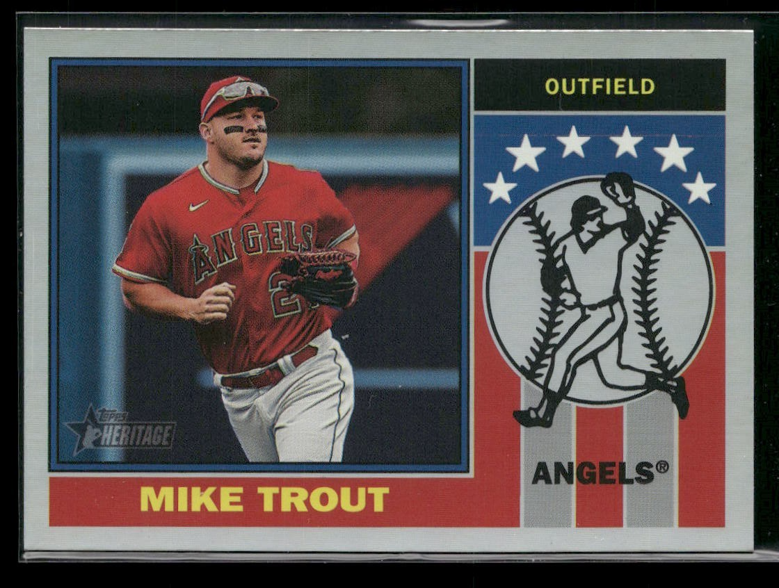 2025 Topps Heritage Mike Trout Player Icon Foil #76PI-12 | eBay