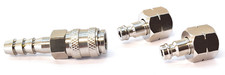 BBQ Quick Release Coupler 2x Nozzle 1/4 BSP LH Thread + Female with 8mm Hosetail