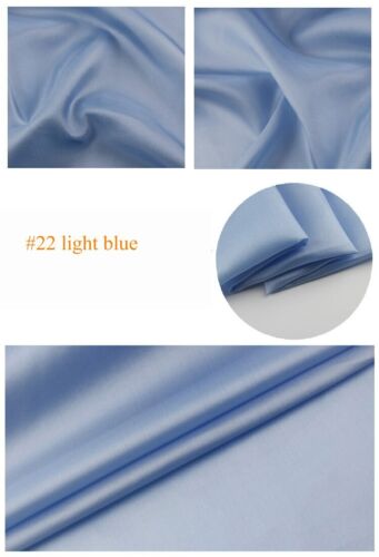 1 Yard Pure Mulberry Silk Linings Habutai Fabric Tissu - Picture 28 of 36
