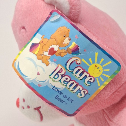 2003 Love-a-Lot Care Bears Pink Hearts Plush Toy 12" Inch New with Tags - Picture 9 of 12