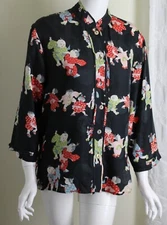 AS IS SCRAP Citron Santa Monica Sz L Asian Motif Shirt Jacket