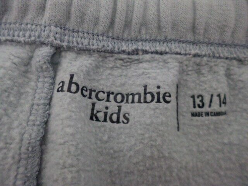 ABERCROMBIE & FITCH KIDS ~ Teen/JR Size 13/14 Powder Blue Fleece Sweatpants - Picture 7 of 10