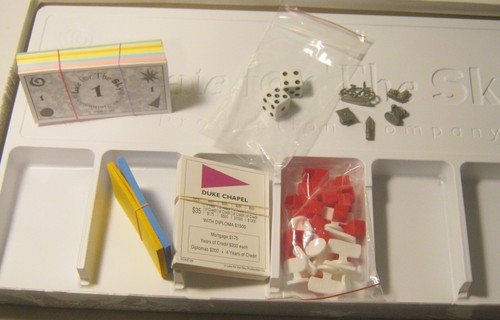 DUKEOPOLY Early Edition with 5 PEWTER TOKENS Complete & UNUSED but NO RULES!! - Picture 3 of 8