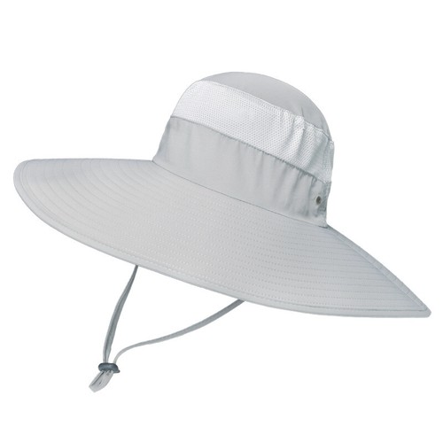 Cappello da pesca Boonie traspirante tesa larga outdoor UPF 50+ cappello da spiaggia protezione solare - Foto 14 di 18