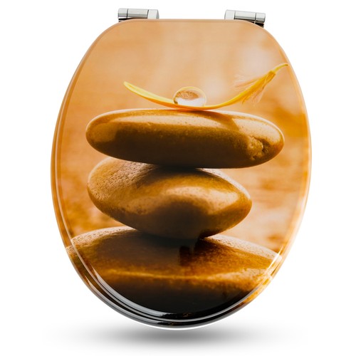 Toilet seat with automatic lowering system toilet lid toilet seat Sanfino ®  - Picture 1 of 6