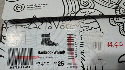 Clarks Unisex Kids Suede Boots UK 7.5  F / 25  Banbrook Warm Brown Zip Up Ankle - Picture 14 of 14