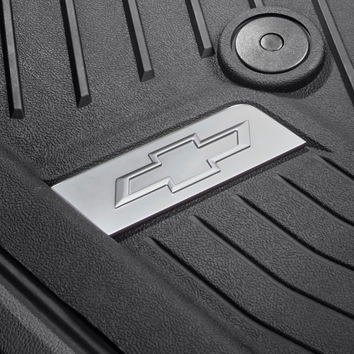 2015-2022 Colorado revestimiento de piso 84708367 negro con logotipo cromado fabricante de equipos originales GM - Imagen 2 de 3