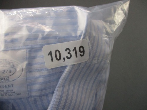 Brooks Brothers Shirt Mens Extra Large Blue White Striped Cotton Non Iron Regent - Picture 11 of 11