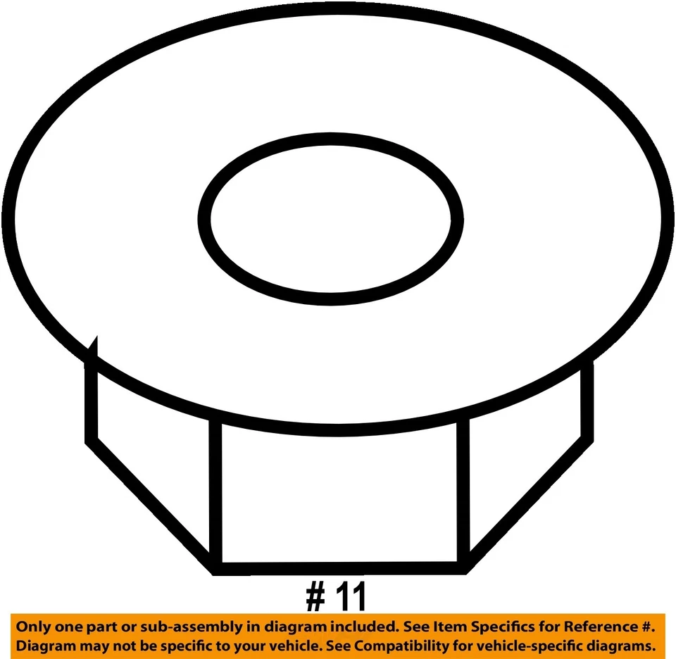 Componentes de suspensión Ford OEM 08-23 E-150 - Tuerca de brazo de radio N805028S100 Foto 2 de 2