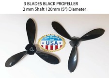 2 X Propeller 3-Blade CW for Airplane, Diameter- 125mm 5" , Shaft - 2mm