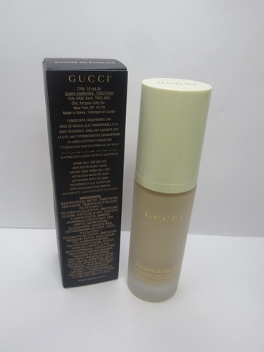 GUCCI 24H WEAR BREATHABLE FOUNDATION LUMINOUS MATTE FINISH #140W FAIR 1 OZ BOXED - Picture 4 of 5