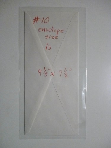 5 x 10 lot of 25 CLEAR Poly SLEEVES Bags for Road Map Brochure Program Pamphlet - Picture 4 of 4