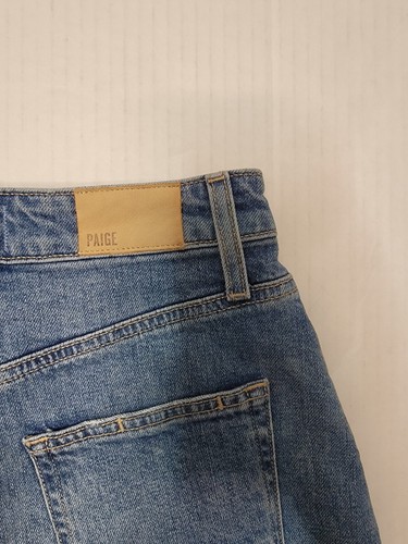 PAIGE Dani Short in Leela Destructed Womens SZ 23 Fray Hem Stretch High Rise - Picture 9 of 9