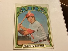 1972 Topps #433 Johnny Bench (HOF) Baseball Card - EX+ - Lite Corner Wear -