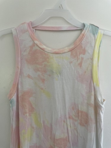 art class Kids Girls Tie Dye Rayon Lightweight Sleeveless Dress Multi L 10/12 - Picture 3 of 6