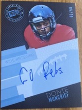 2014 Press Pass Inscribed Inscription Nickname Donte Moncrief AUTO “Go Rebs”1/50