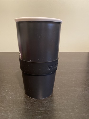Starbucks Coffee Cup Tumbler 12oz Black Travel Mug Writable Surface - Picture 2 of 8