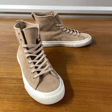 PF Flyers All American High Top Suede Sneaker Blush Women Size 8.5