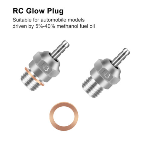 1-12Pcs 70117 Spark Hot Glow Plug For 1/10 1/8 N3 N4 Nitro RC Car HPI SHP HSP - Picture 3 of 12