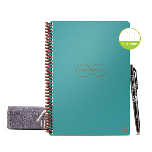 Rocketbook Core Executive Reusable Notebook (Dot Grid Pages) - Neptune Teal - Picture 2 of 9