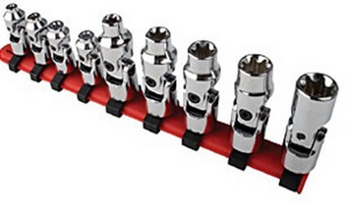 Sunex Tools 9912 1/4" Drive 9 Piece Universal Star Chrome Socket Set - Picture 1 of 1