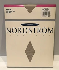 Nordstrom Hosiery 3820 Light Opaque Leg Control Top Pantyhose Seashell size A 