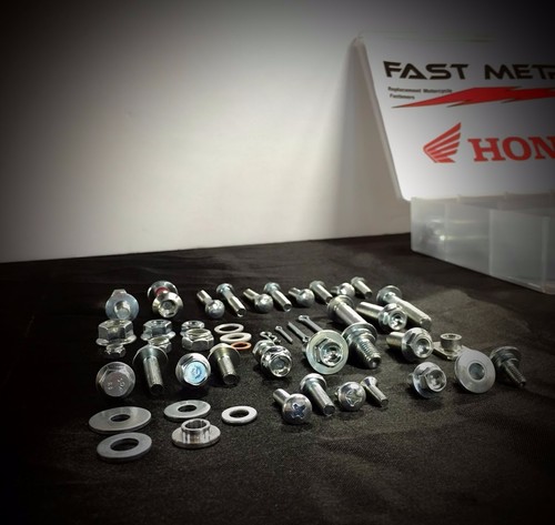 250pc HONDA BOLT KIT CR60 CR80 CR85 CR125 CR250 CR450 CR500 FENDERS SEAT BODY - Foto 2 di 3