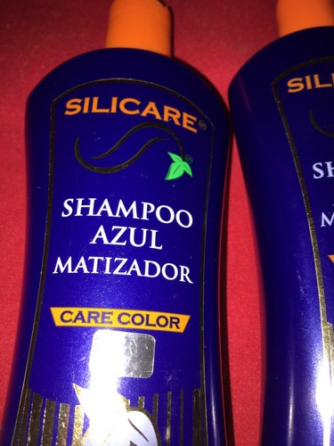 (2) SILICARE Shampoo Azul Matizador Care Color Elimina Visos Amarillos 400 Ml - Picture 3 of 5