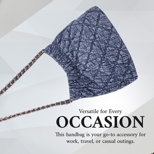 Bolso de hombro de mezclilla lavada Rowan para dama con cremallera en todo el cuerpo Bolso para mujer Cartera - Imagen 14 de 29