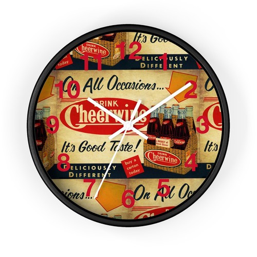 On All Occasions Drink Cheerwine Soda Pop General Store Advertising Wall Clock - Picture 5 of 19