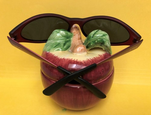 New Translucent TYR Sunglasses Smyrna ~ Two-Tone Burgundy ~ Made In Italy ~ SALE - Picture 4 of 5