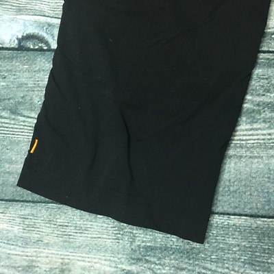 Women's LUCY Crop Roll Up Nylon Spandex Pants Black Size 6