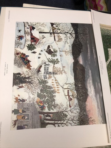 Vintage Grandma Moses Prints Set of 8 Portfolio John Canady 1950's - Picture 4 of 10