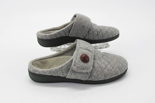 Vionic Womens Slipper Carlin Size 9 Gray Indoor Outdoor Mule Shoes Pre Owned vq