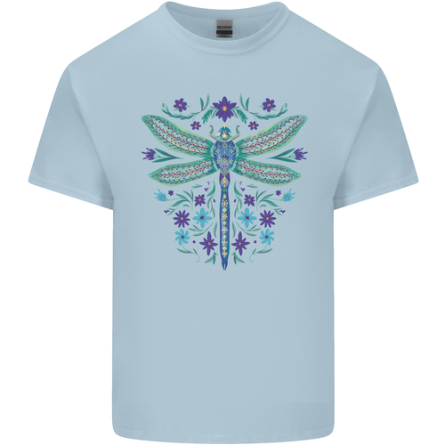 A Floral Dragonfly Mens Cotton T-Shirt Tee Top - Picture 34 of 106