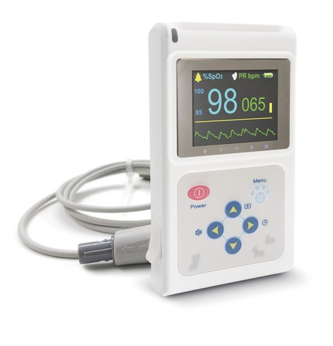 Color Veterinary Pulse Oximeter CMS60D-VET with Tongue SpO2 Probe+PC Software - Picture 13 of 15
