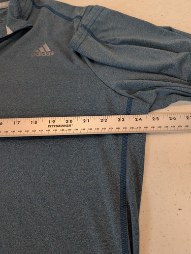 Adidas Running Climalite Ligero Cuarto Cremallera Pullover Turquesa XL Unisex - Imagen 7 de 14