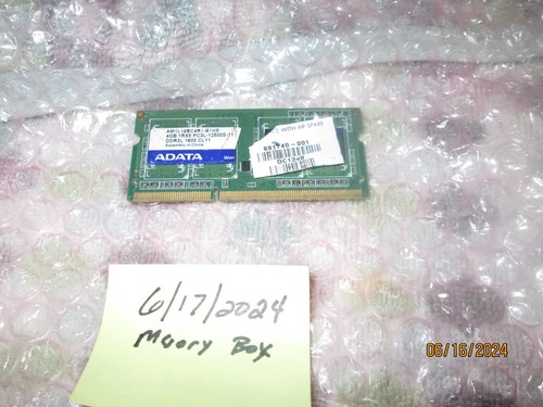 ADATA 4GB 1RX8 PC3L-12800S Laptop Memory Ram AM1L16BC4R1-B1HS 691740-001 - Picture 3 of 3