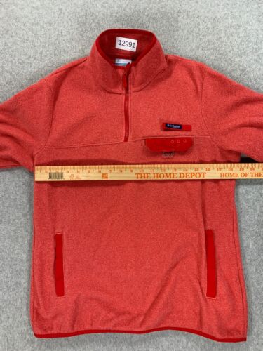 Columbia PFG Quarter Zip Pullover Fishing Sweater (Women's Large) Pink/Red - Picture 7 of 14