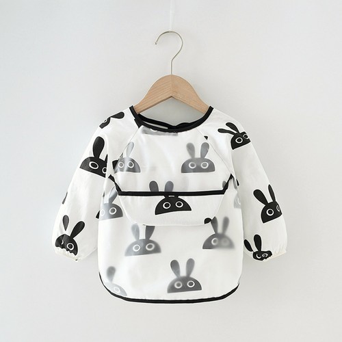 Baby Feeding Bibs Waterproof Feeding Apron Toddler Weaning Long Sleeve Kids Eat - Picture 26 of 35