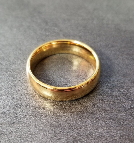 Anillo de boda de oro para hombre - anillo de boda de oro para hombre - Imagen 2 de 5