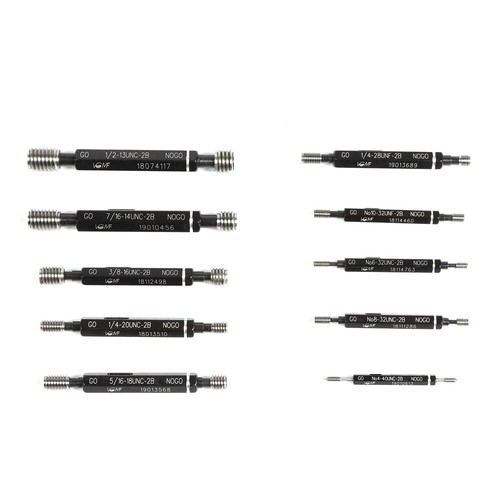 10 Pc Skd11 Thread Detection Tool Double End Thread Plug Gauge Go & No Go - Picture 2 of 9