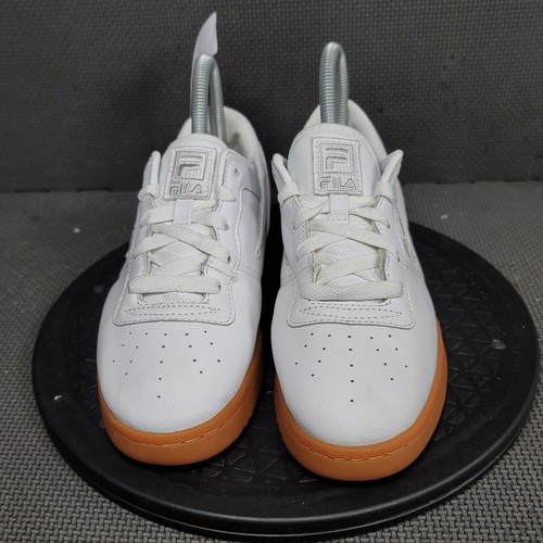 Fila Original Fitness Shoes Youth Sz 5.5 White Gum Low Top Sneakers - Picture 3 of 9