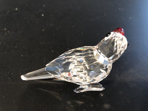 6 Swarovski Miniatures: Mouse, Blowfish, Rooster,Parrot,Rocking Horse,Girl - Bild 9 von 11