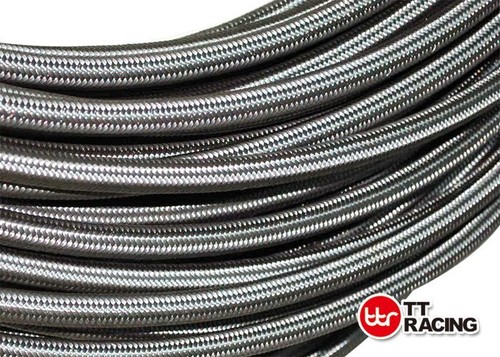 11/16" STAINLESS STEEL BRAIDED -AN12 AN12 -12 OIL FUEL LINE HOSE 1000PSI 10 FEET - Bild 2 von 5