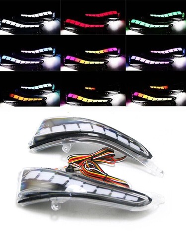 RGB LED Mirror Sequential Signal Light & Fog Light for Infiniti Q50 Q60 2014-2yx - Picture 12 of 18
