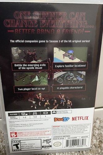 Stranger Things 3: The Game (Nintendo Switch, 2020) - Picture 2 of 2