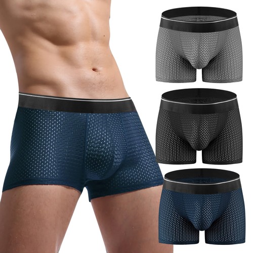 Men's 1-Pack Boxer Briefs Comfort Flex Waistband Ultra Soft Stretch Wick M-2XL - Picture 3 of 48