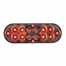 United Pacific 6" Oval Combo Light w/14LED Stop, Turn &Tail & LED Back-Up 1 Unit