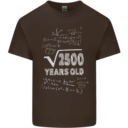 50th Birthday 50 Year Old Geek Funny Maths Mens Cotton T-Shirt Tee Top - Picture 60 of 102